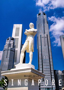 Singapore Raffles Statue