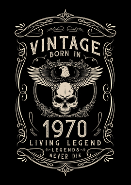 Vintage 1970 Living Legend