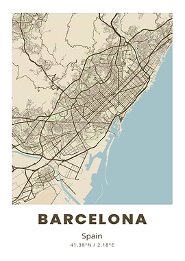 Barcelona City Map