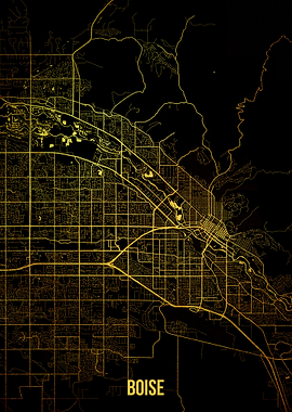 Boise gold map