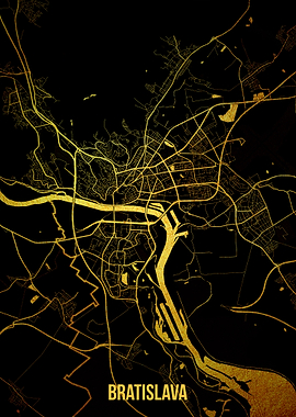 Bratislava gold map