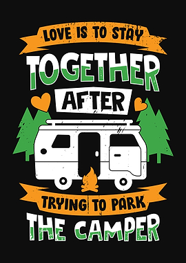 RV Camping Couple Design