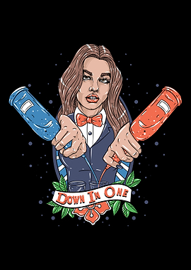 Female Bartender Tapster