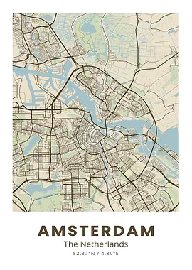 Amsterdam City Map