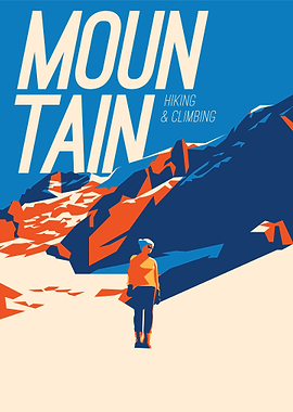 Mountain hiking climbing