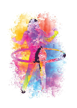 WATERCOLOR HULA HOOP