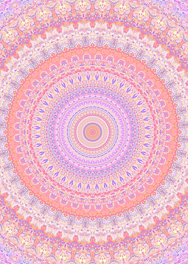 Trippy Pastel Mandala