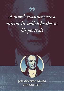 A mans manners are a