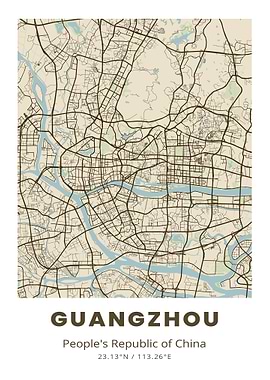 Guangzhou City Map