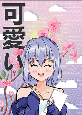 Kawaii Waifu Anime Girl