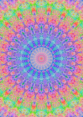 Boho Rainbow Mandala