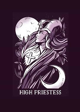HIGH PRIESTESS TAROT CARD