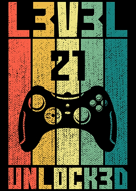 Level 21 Unlocked Gamer