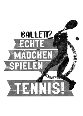 Witziger Tennis Spruch