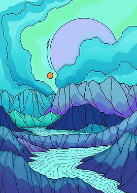 The river on Neptune