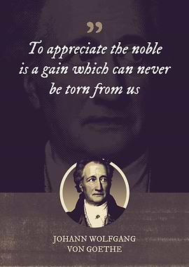 To appreciate the noble is