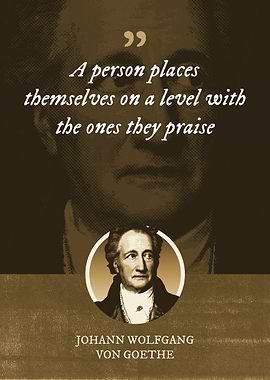 A person places themselves