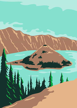 Crater Lake Oregon Utah