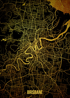 Brisbane gold map