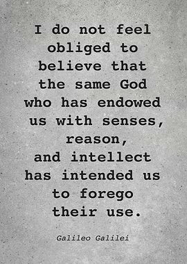 Galileo Galilei Quote L007