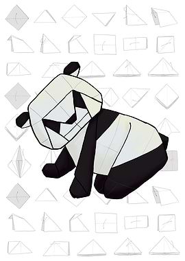 Origami Baby Panda