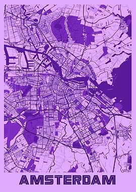 Amsterdam Lavender Map