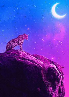 Tiger at the mountain