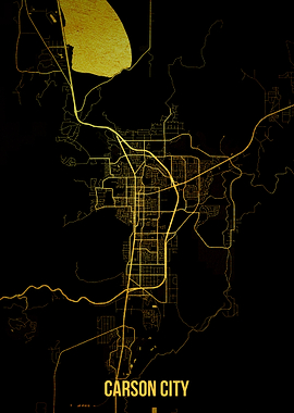 Carson City gold map