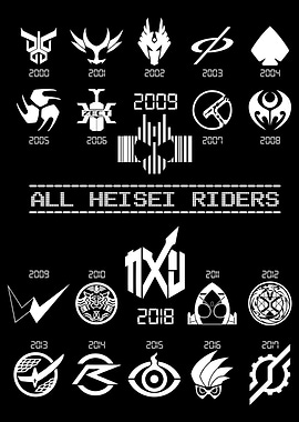 All Heisei Riders Symbol