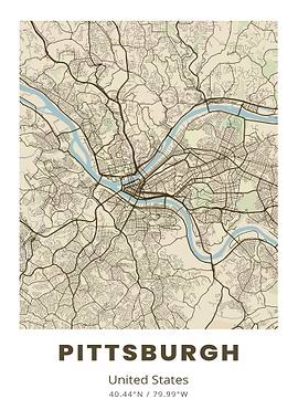 Pittsburgh City Map