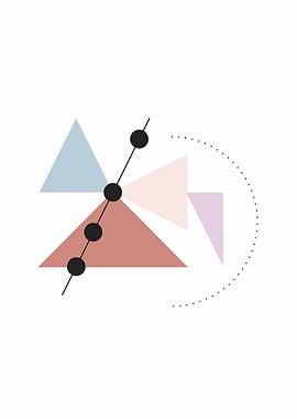 abstract triangles shape