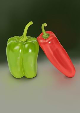 green pepper vegetables
