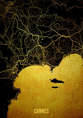Cannes gold map