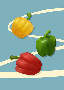 vegetable colorful pepper