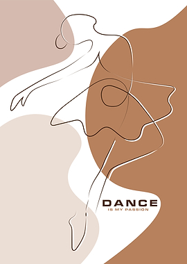 Dance passion Line Art