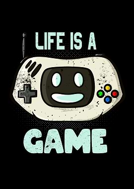 Life Is A Game Cartoon