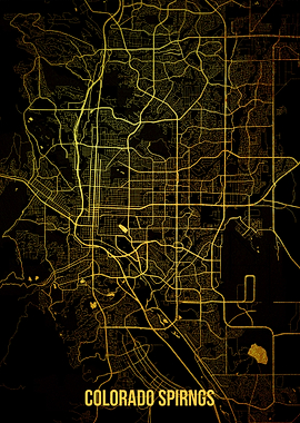 Colorado Springs gold map