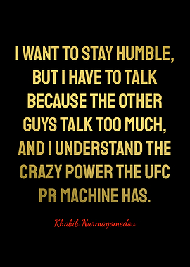 Khabib Nurmagomedov Quotes