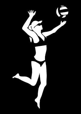 Beach volleyball girl woma