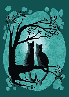 Moon Cats Displate Design