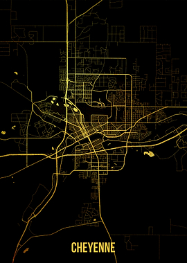 Cheyenne gold map