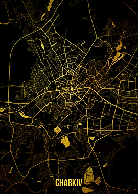 Charkiv gold map