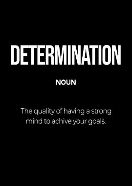 Determination Definition