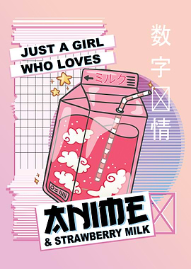 Anime and Strawberry Milk