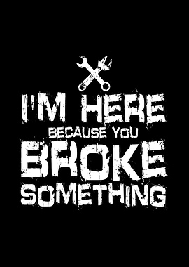 Here Because You Broke