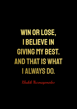 Khabib Nurmagomedov Quotes