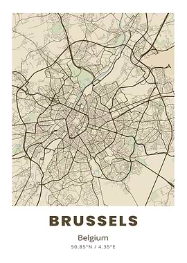 Brussels City Map