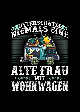 Frau Wohnwagen Camperin