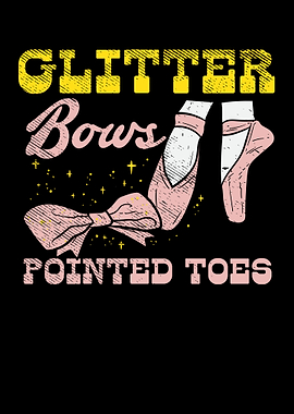 Glitter Bows Pointed Toes