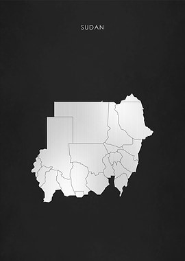 Silver Sudan Map